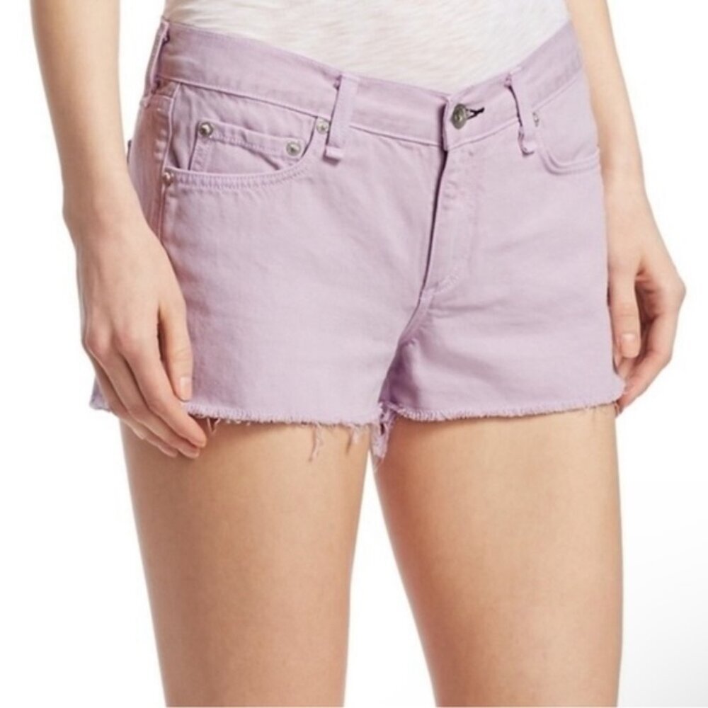 NWT rag & bone LILAC CUT OFF SHORTS Cotton/Tencel W19070160LIL Size 28 &‎ 29